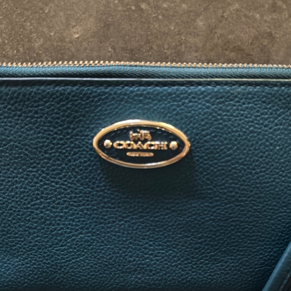 Coach Teal Wristlet